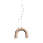 Arch Single Pendant - ceiling light with one shade suspended from a curved arm