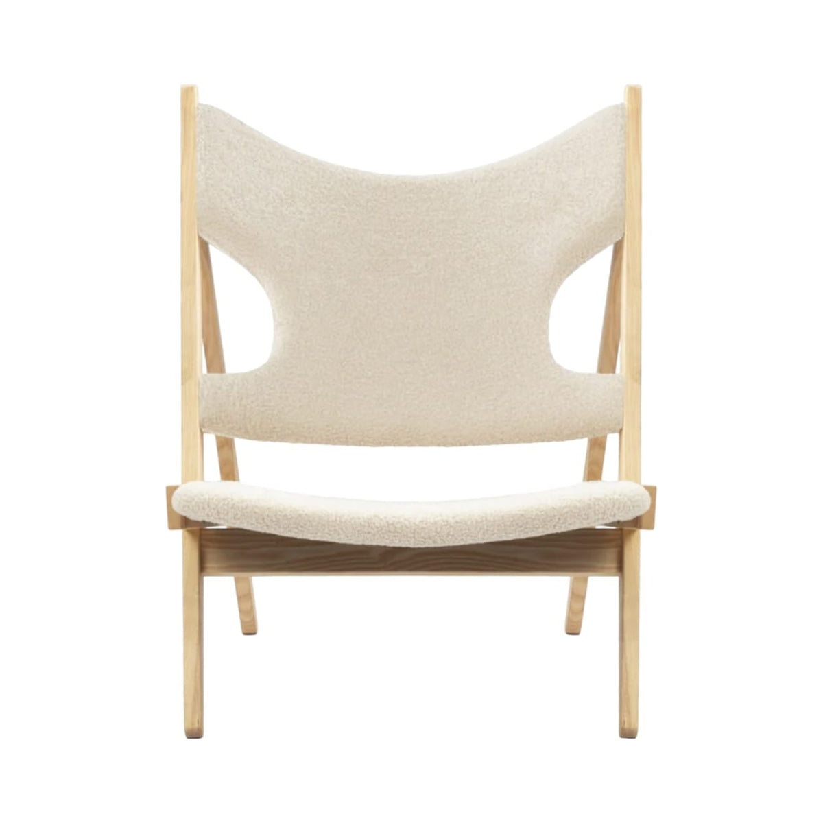 Knitting Lounge Chair - low easy chair for reading and relaxing