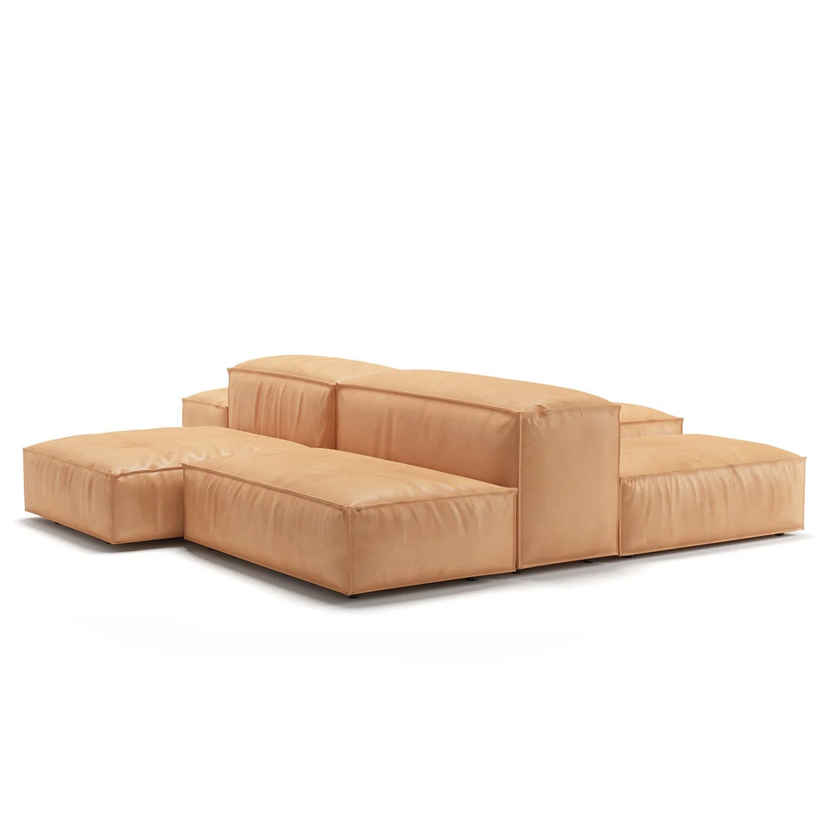 Extrasoft Sofa - Combo 1 - Piero Lissoni-inspired quilted modular sofa