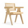 Capitol Dining Armchair in natural oak - angle view
