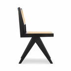 Capitol Dining Chair - Black Side View | Nue Modern