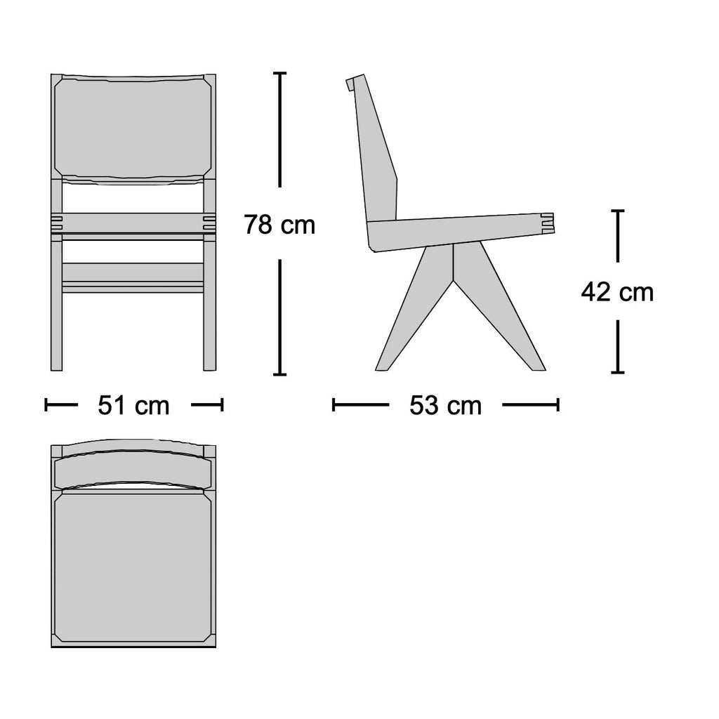 Capitol Dining Chair - Dimension