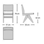 Capitol Dining Chair - Dimension