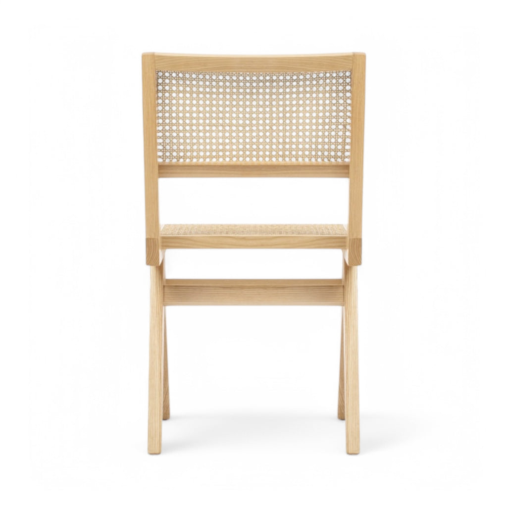 Capitol Dining Chair in natural oak - back view