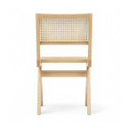 Capitol Dining Chair in natural oak - back view