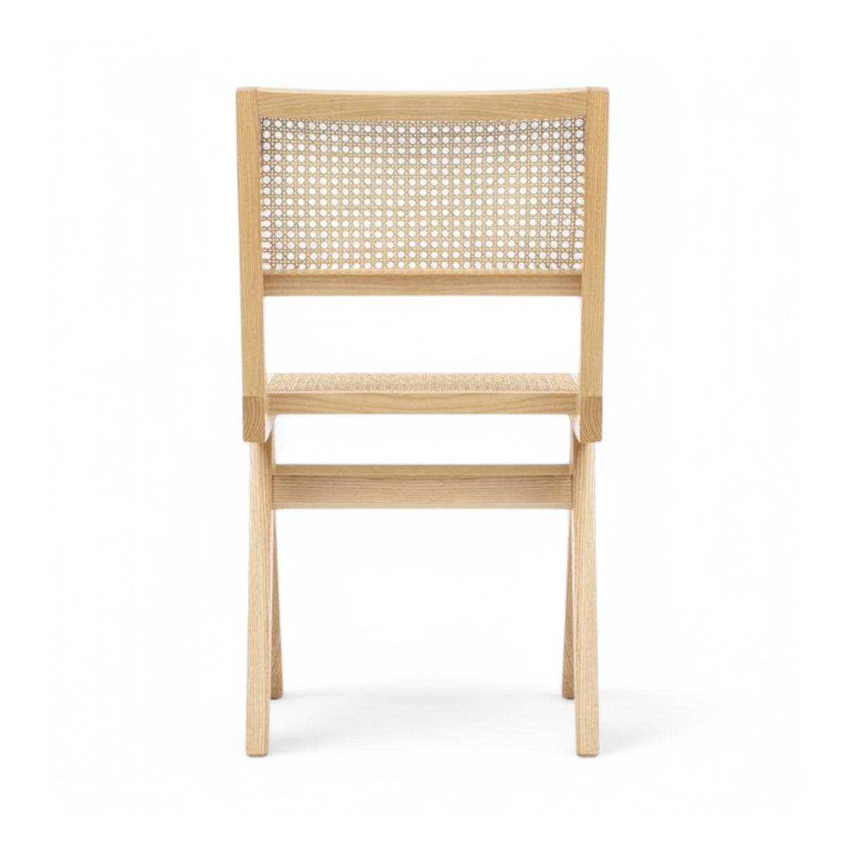 Capitol Dining Chair in natural oak - back view