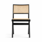 Capitol Dining Chair in black - V-shaped compass legs