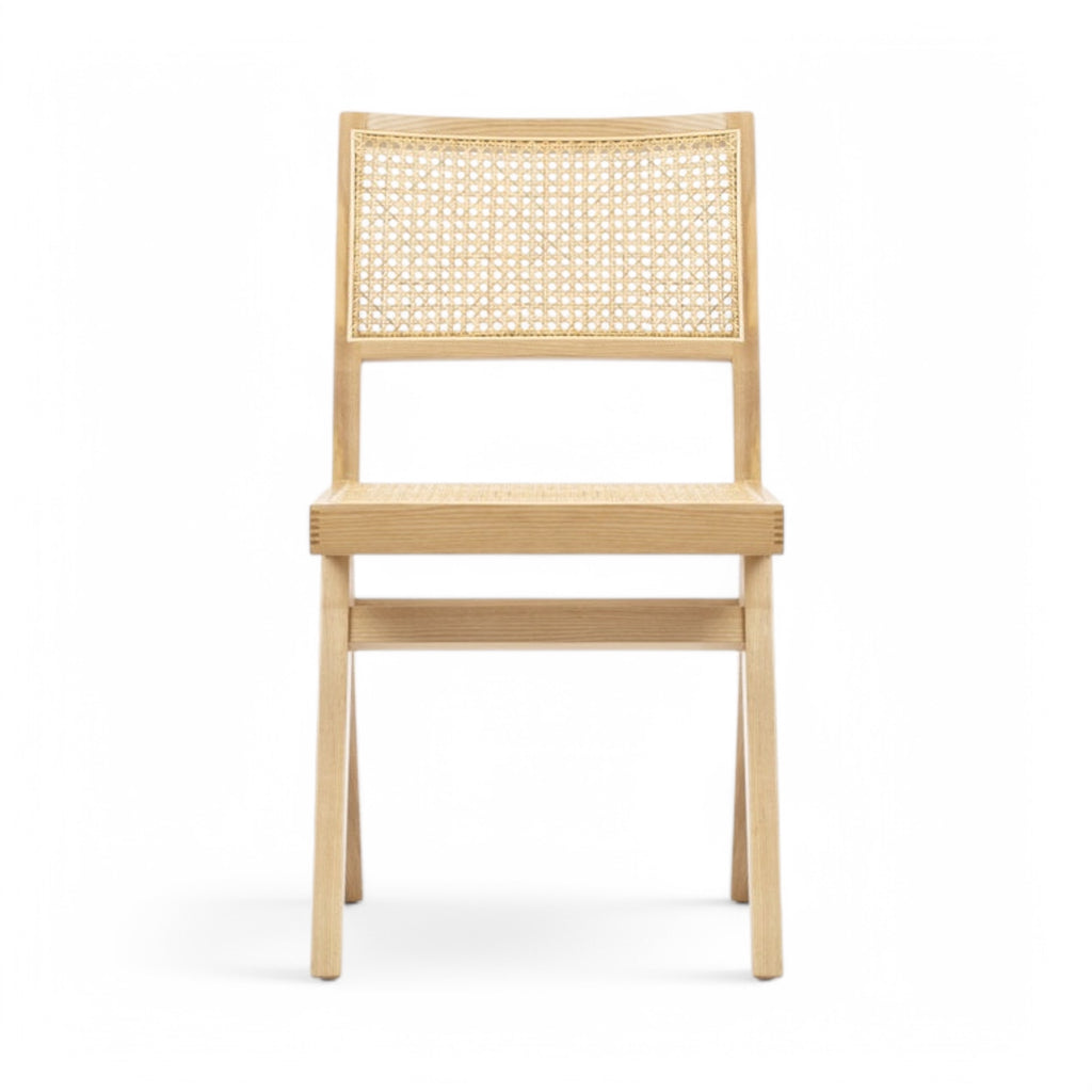 Capitol Dining Chair in natural oak - front view