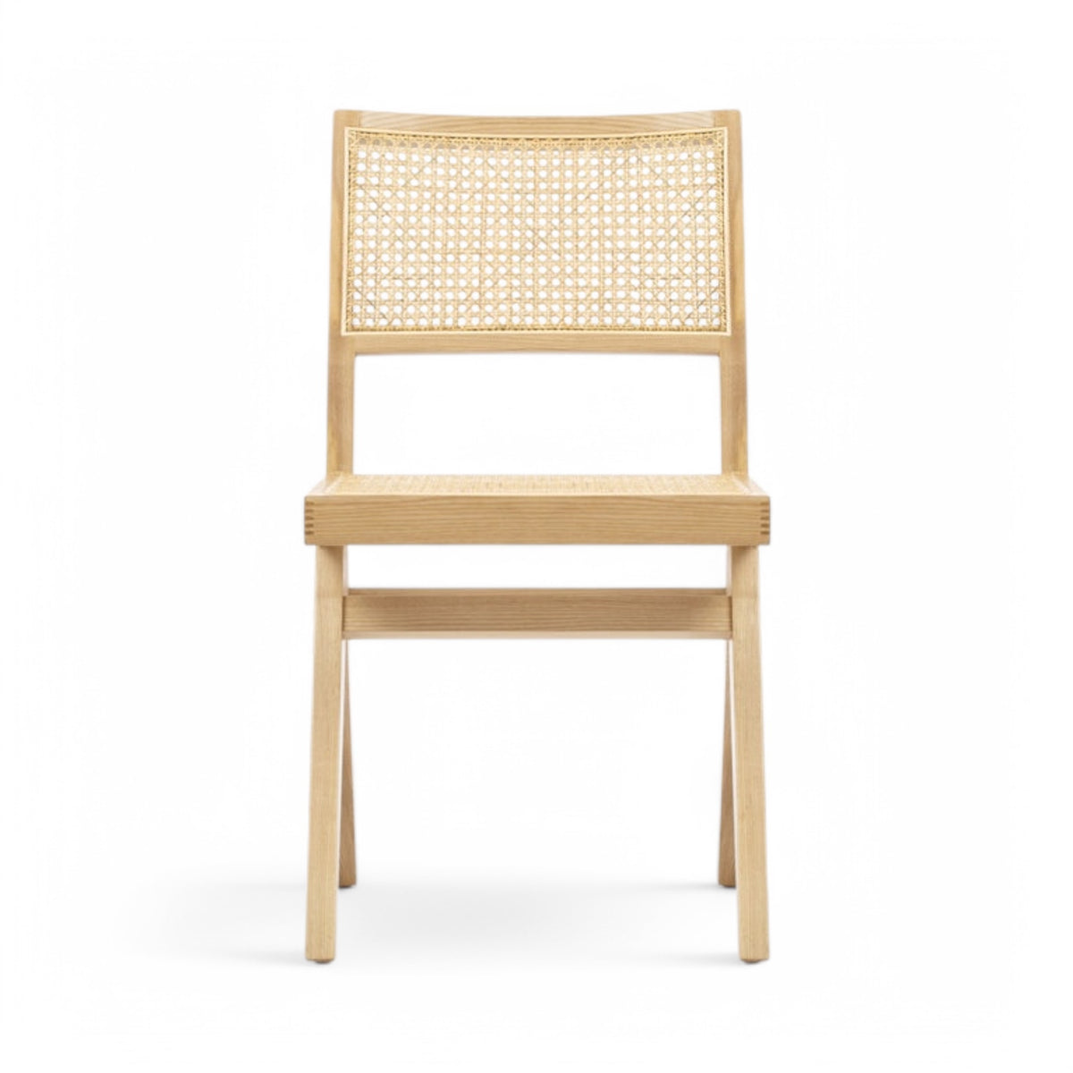 Capitol Dining Chair in natural oak - front view