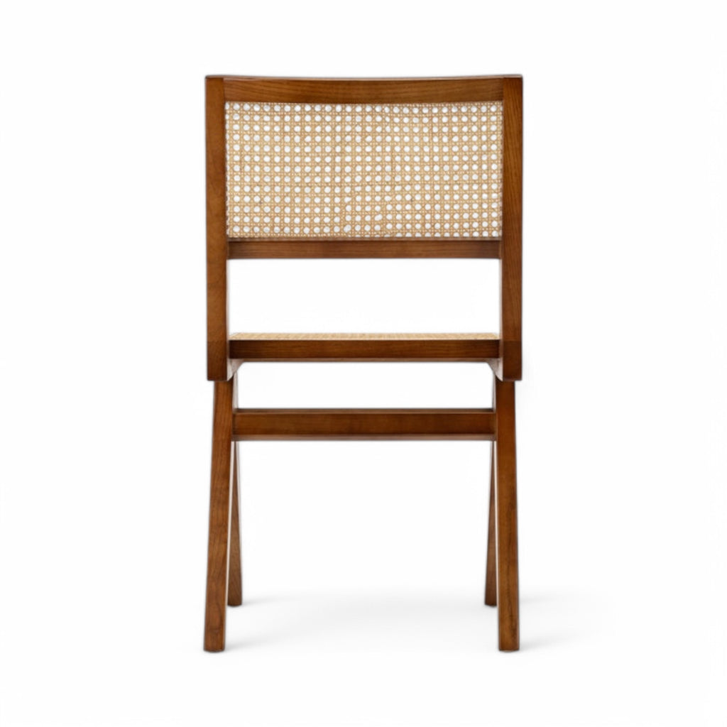 Capitol Dining Chair in walnut - back view
