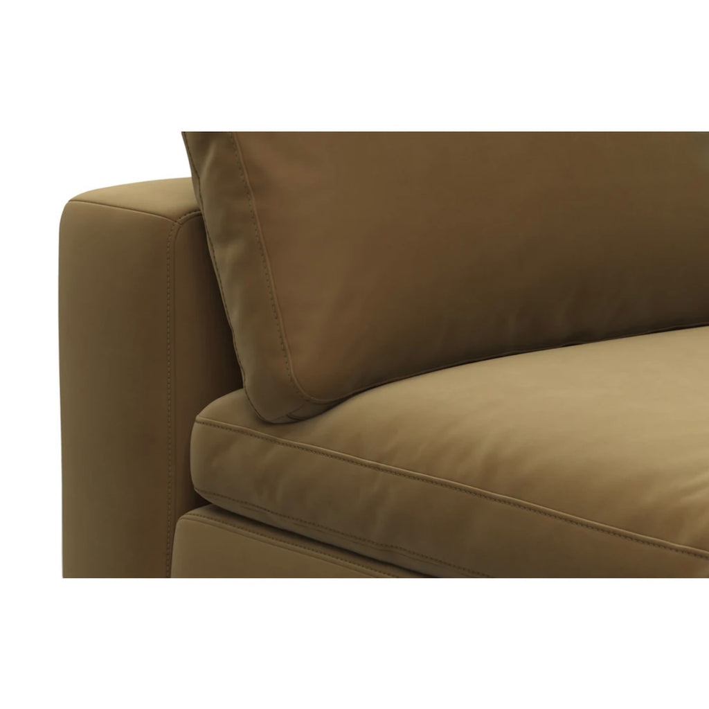 Cloud Armless Module Close-up of Armrest | Nue Modern