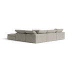 Cloud Modular Corner Sofa upholstered in a beige linen fabric | Nue Modern  