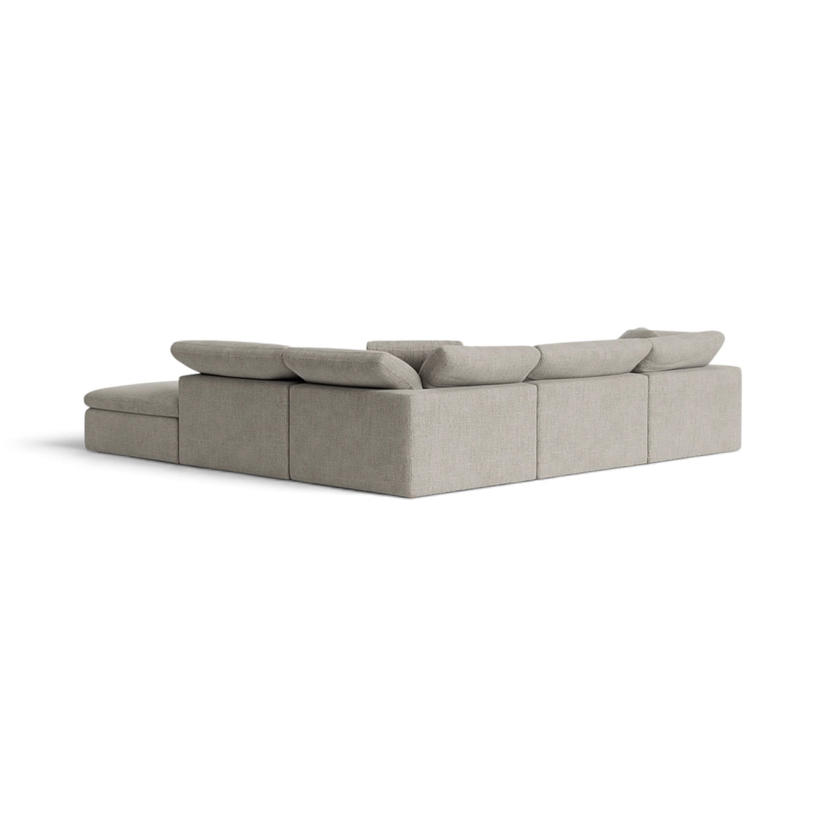 Cloud Modular Corner Sofa upholstered in a beige linen fabric | Nue Modern  