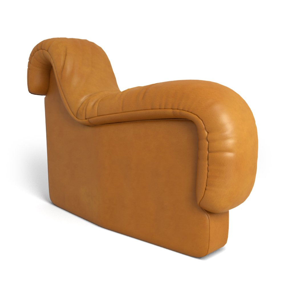 DS-600 Seat End Element With Armrest in Tan waxed leather | Nue Modern