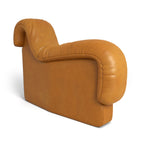 DS-600 Seat End Element With Armrest in Tan waxed leather | Nue Modern