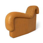 DS-600 Seat End Element With Armrest module in Tan leather | Nue Modern