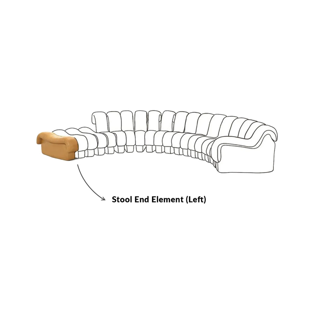DS-600 Stool End Element on the left | Nue Modern