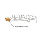 DS-600 Stool End Element on the left | Nue Modern
