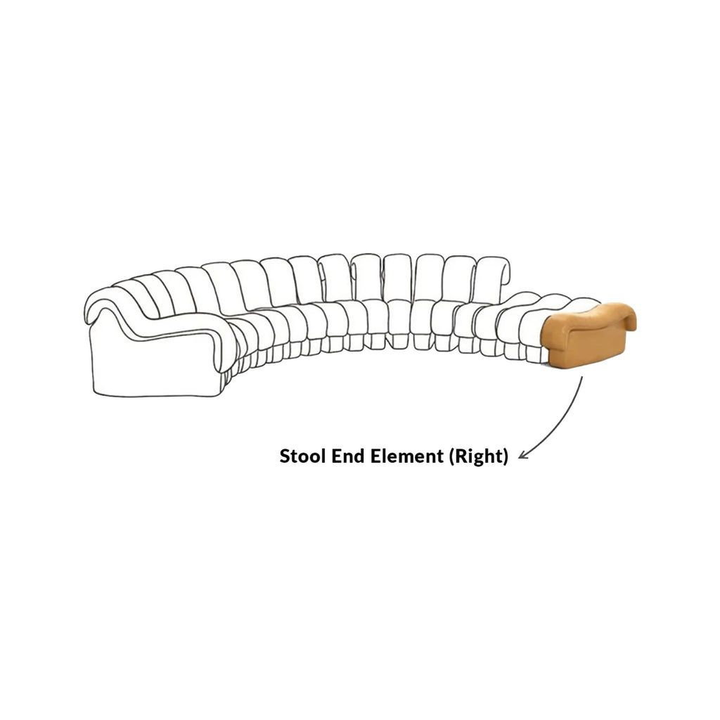 DS-600 Stool End Element on the Right | Nue Modern