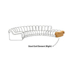 DS-600 Stool End Element on the Right | Nue Modern