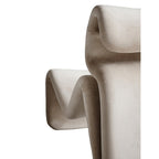 Etcetera Lounge Chair in ivory - close-up of the upholstery