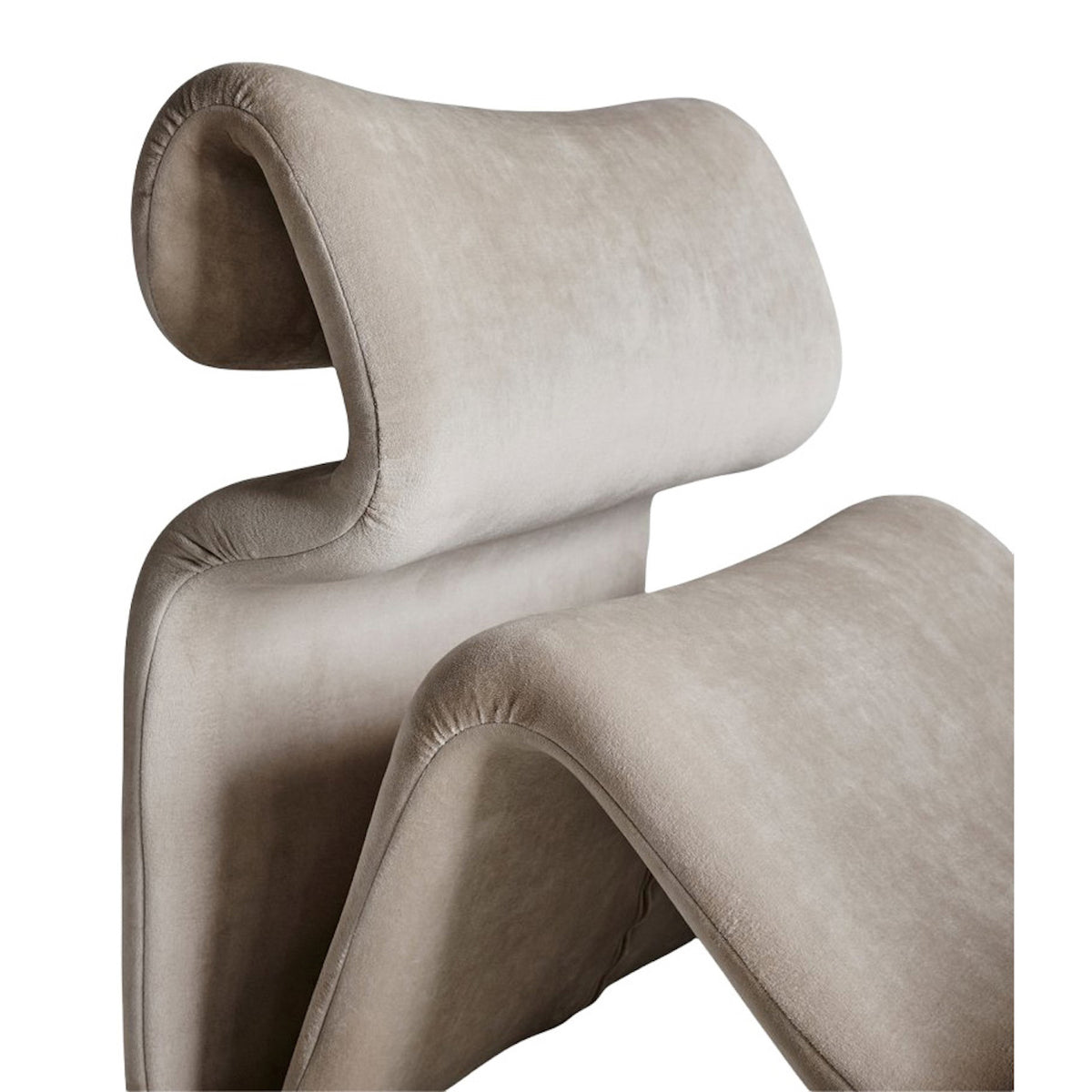 Etcetera Lounge Chair in ivory - upholstery detail