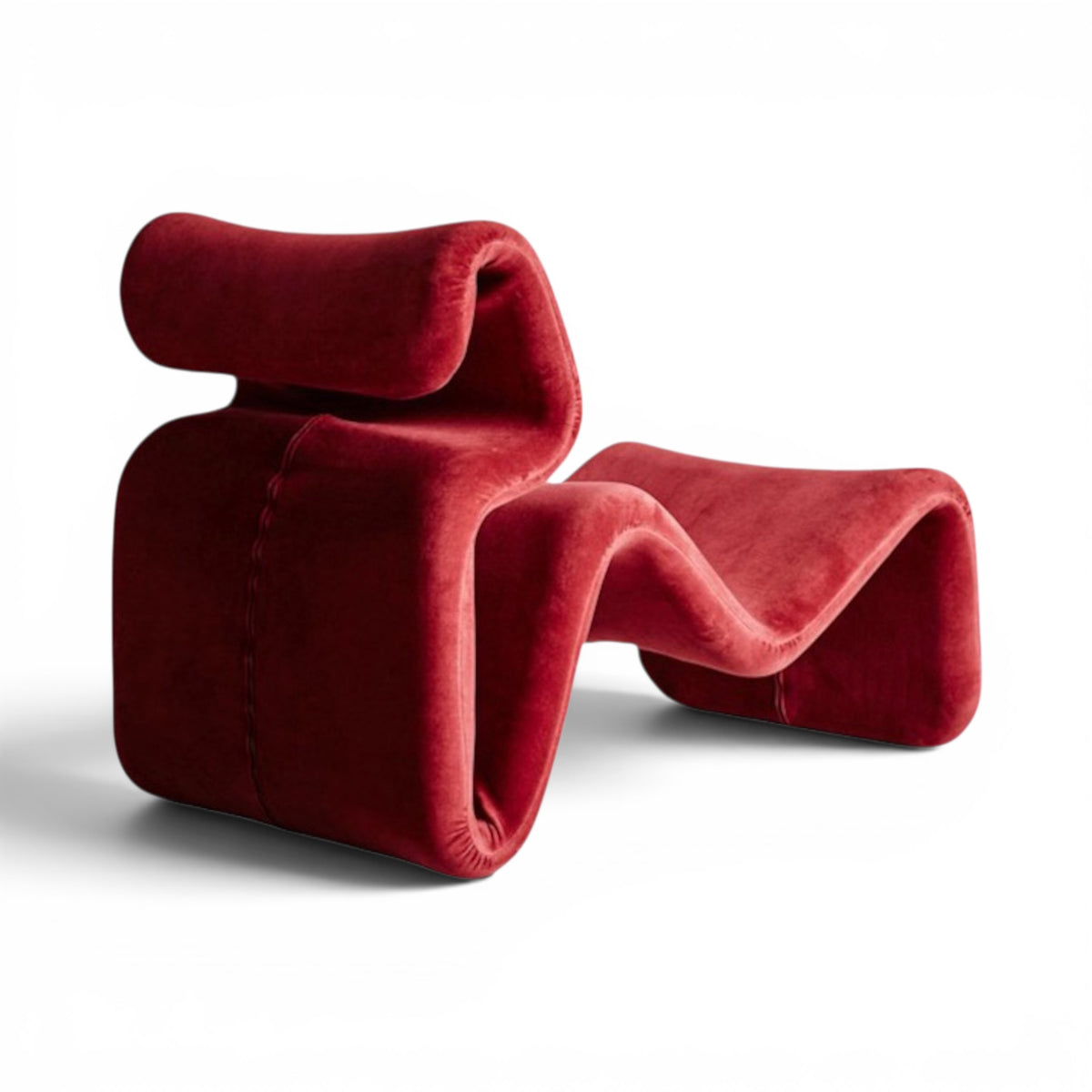Etcetera Lounge Chair in red - back angle view