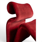 Etcetera Lounge Chair in red - close-up