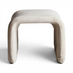 Etcetera Ottoman in ivory