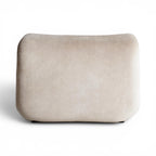 Etcetera Ottoman in ivory - side view