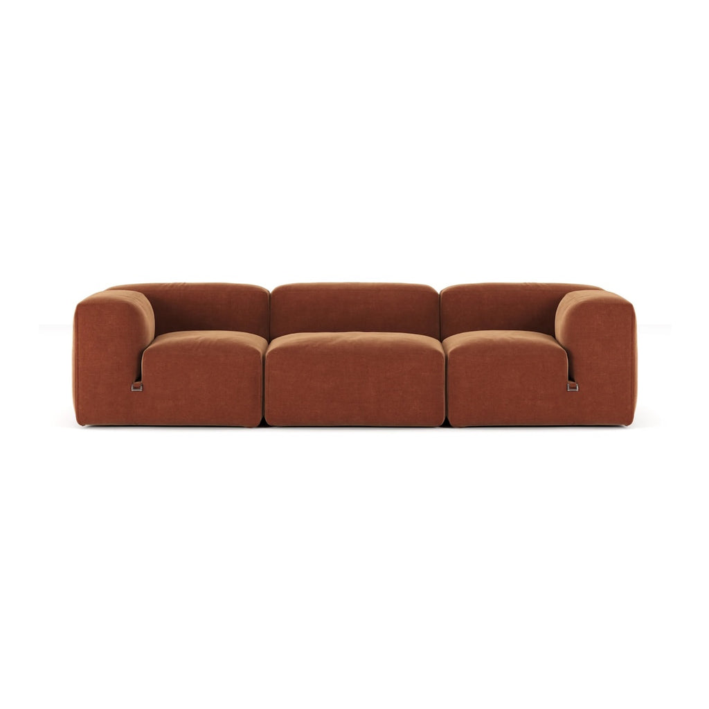 Le Mura 3-Seater Sofa - low modular sofa of two arm units and a central seat
