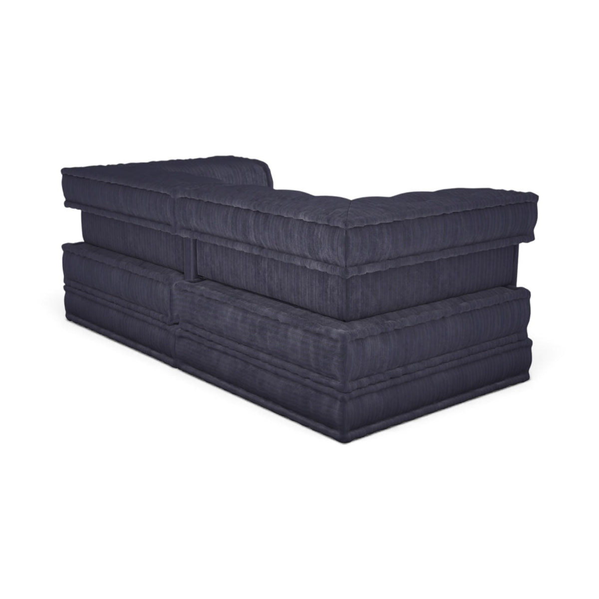 Mahjong 2-Seater Sofa - navy corner module with tufted cushions