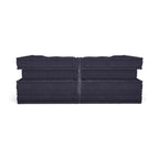 Mahjong 2-Seater Sofa - pair of navy ribbed seat cushions