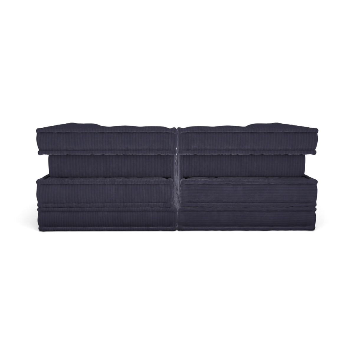 Mahjong 2-Seater Sofa - pair of navy ribbed seat cushions