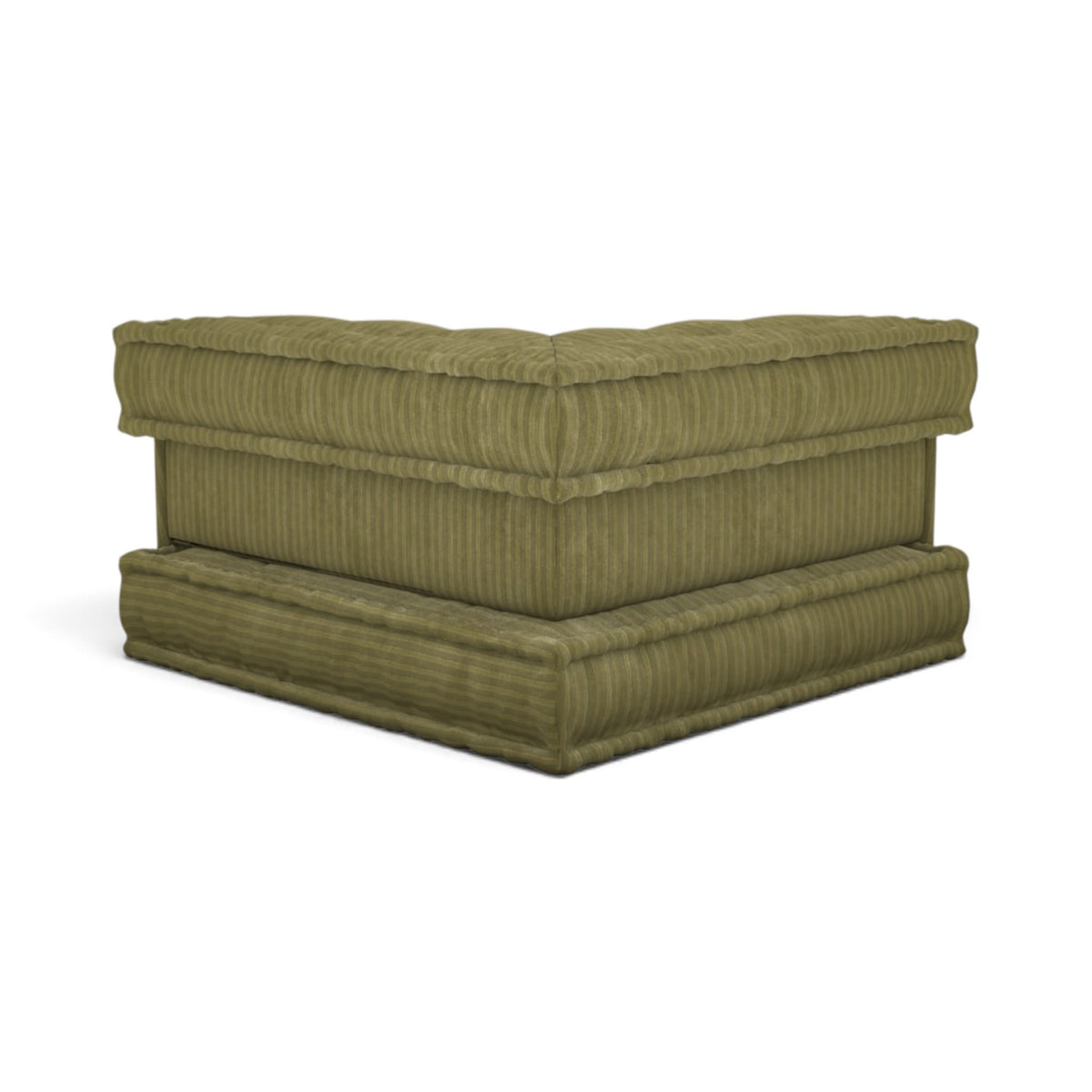 Mahjong Corner Module in olive - angle view