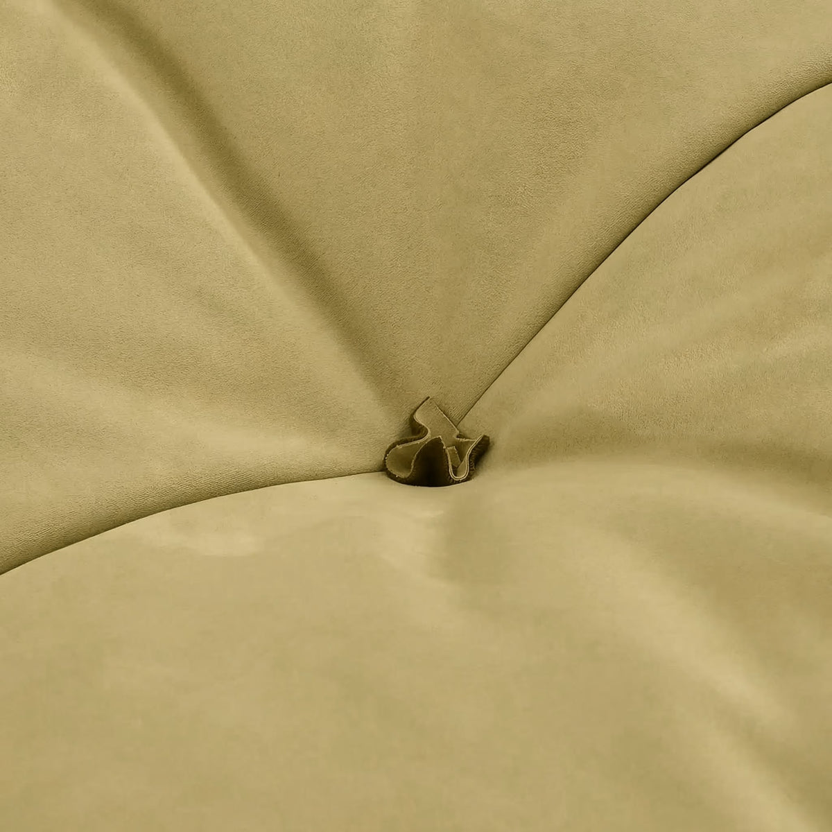 Milano Sofa - beige leather detail with metal ring