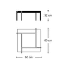 PK61 Coffee Table - Dimensions