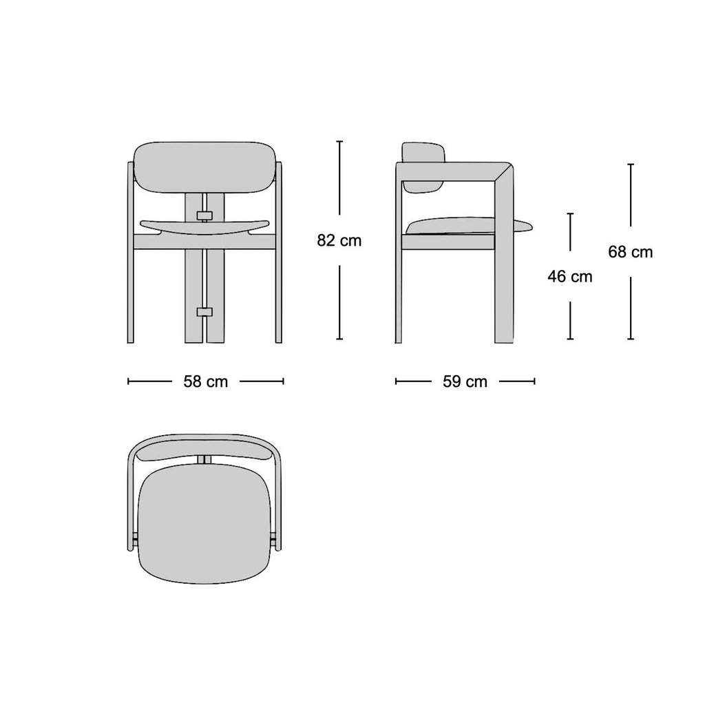 Pamplona Armchair - Dimensions