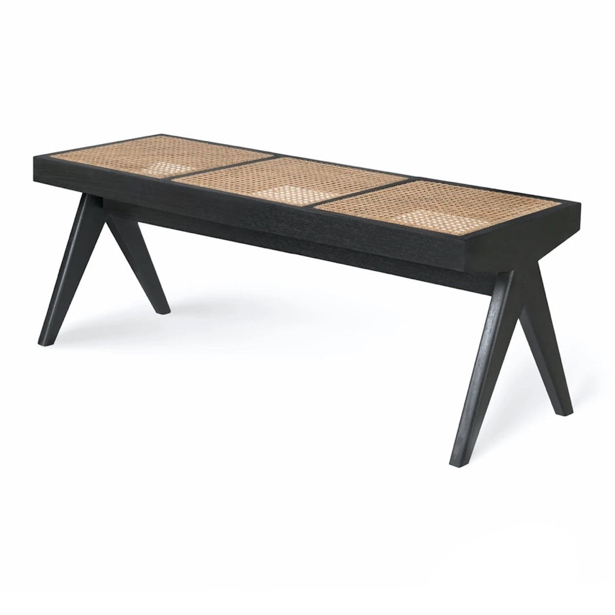 Pierre Jeanneret Bench in black