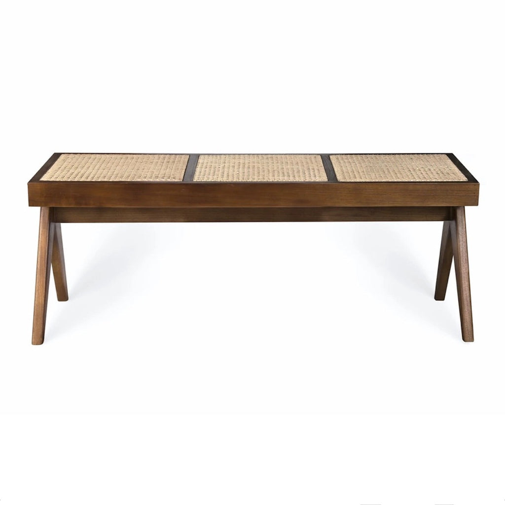 Pierre Jeanneret Bench in walnut