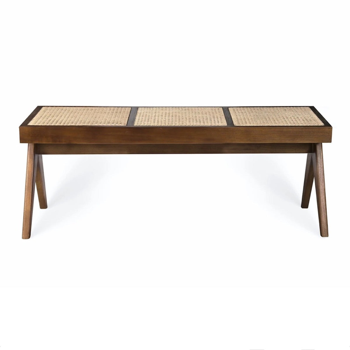 Pierre Jeanneret Bench in walnut