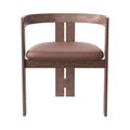 Pigreco Chair - Tito Agnoli-inspired wooden chair with curved back