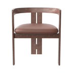 Pigreco Chair - Tito Agnoli-inspired wooden chair with curved back