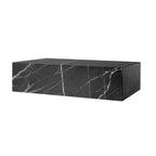 Plinth Coffee Table - Black Marble