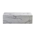 Plinth Coffee Table - Carrara Marble | Nue Modern