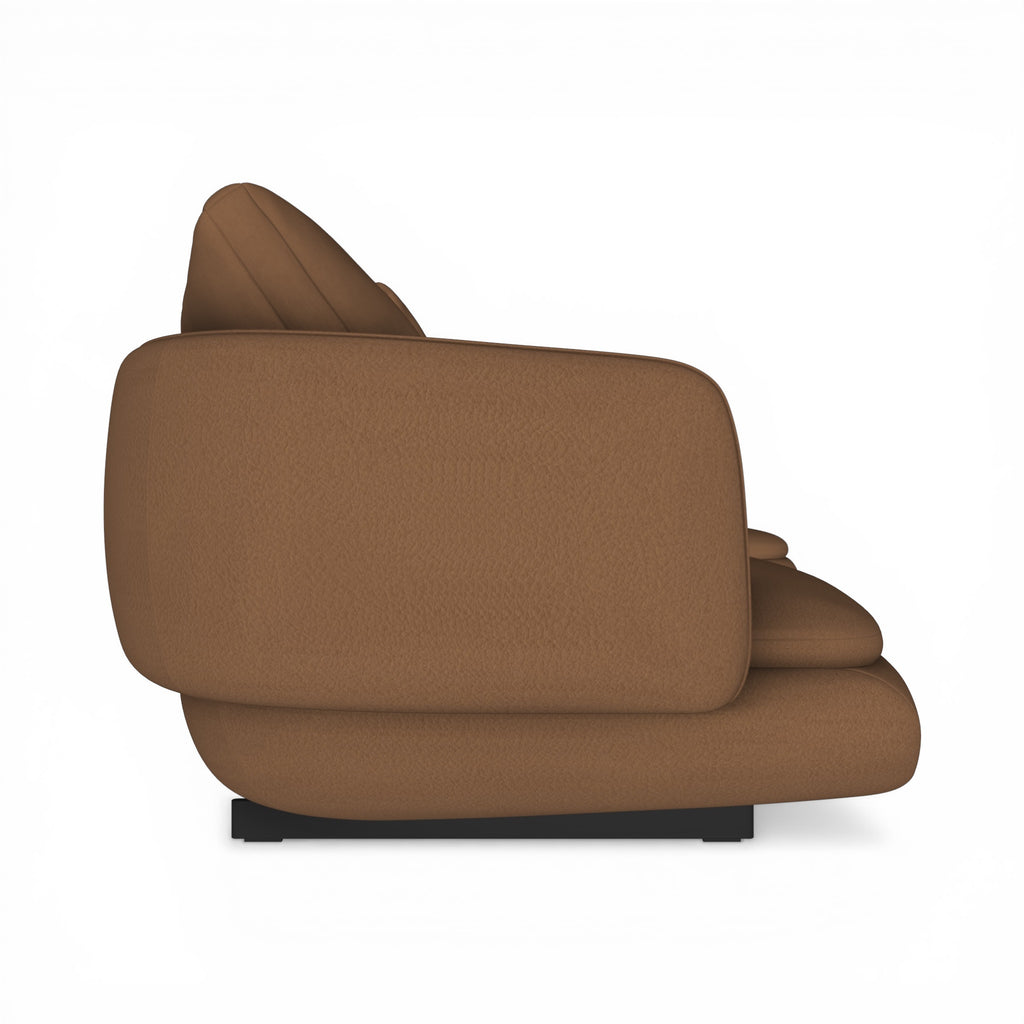 Side view of the Ralph 3-Seater Sofa With Chaise and Table | Nue Modern 