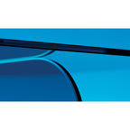 Detail View of the blue glass of the Sol Side Table | Nue Modern