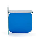 Sol Side Table in Blue viewed from the side | Nue Modern