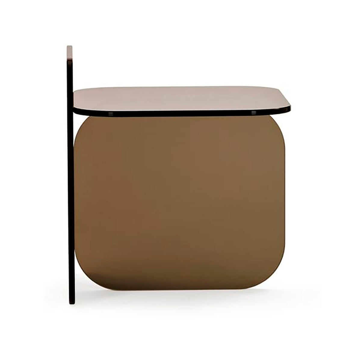 Sol Side Table in colour Bronze - Side View | Nue Modern