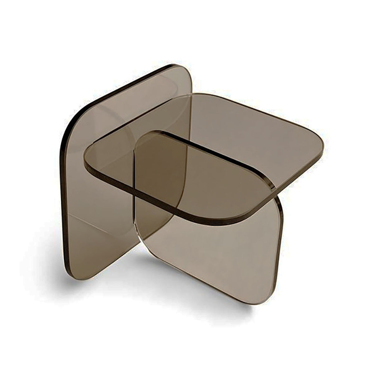 Three-Quarter top view of the Bronze Sol Side Table | Nue Modern